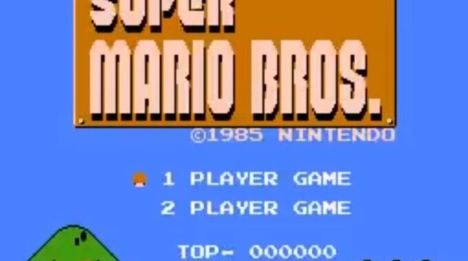「スーパーマリオブラザーズ」タイトル